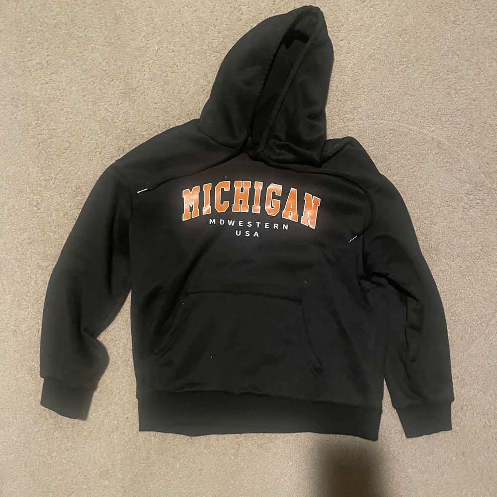 Black Michigan Hoodie